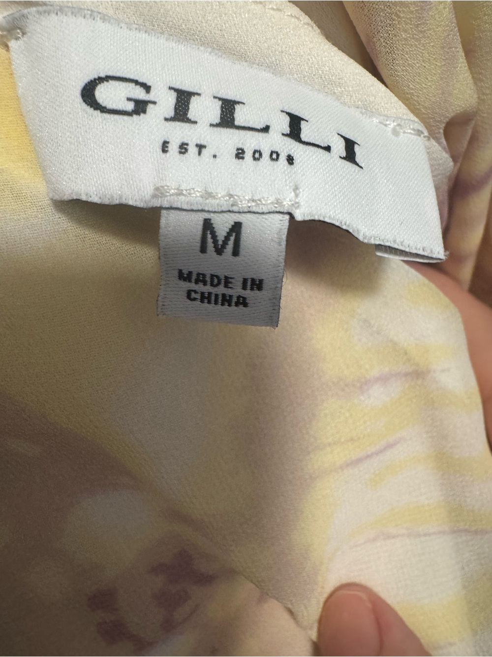 Gilli Yellow and Brown Tie-Dye Pleated Midi Dress - Picture 3 of 4